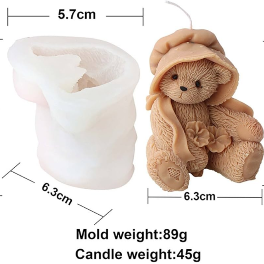 Oso tierno 3D  con Sombrero