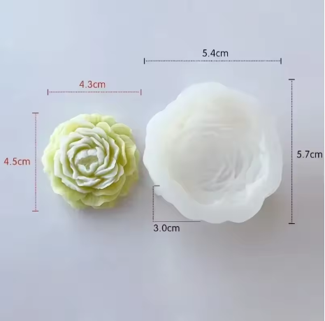 Molde peonia PEQUEÑA 3D