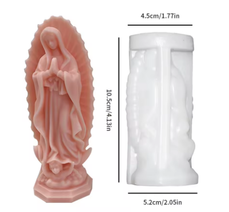 Molde Silicona Virgen Guadalupe 3D