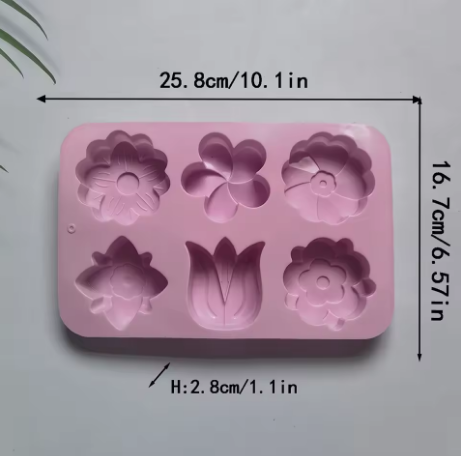 Molde silicona de Flor, Tulipán etc.