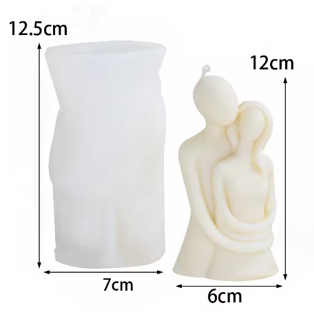 Molde silicona 3D pareja, minimalista: imagen 2