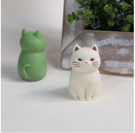 Molde gato GRANDE 3D gordito