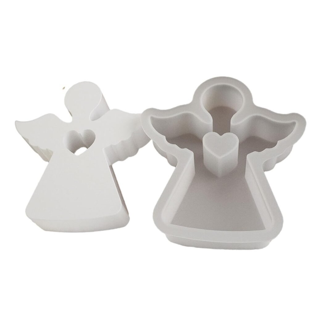 Molde Angel Silicona 3D - Corazón centro