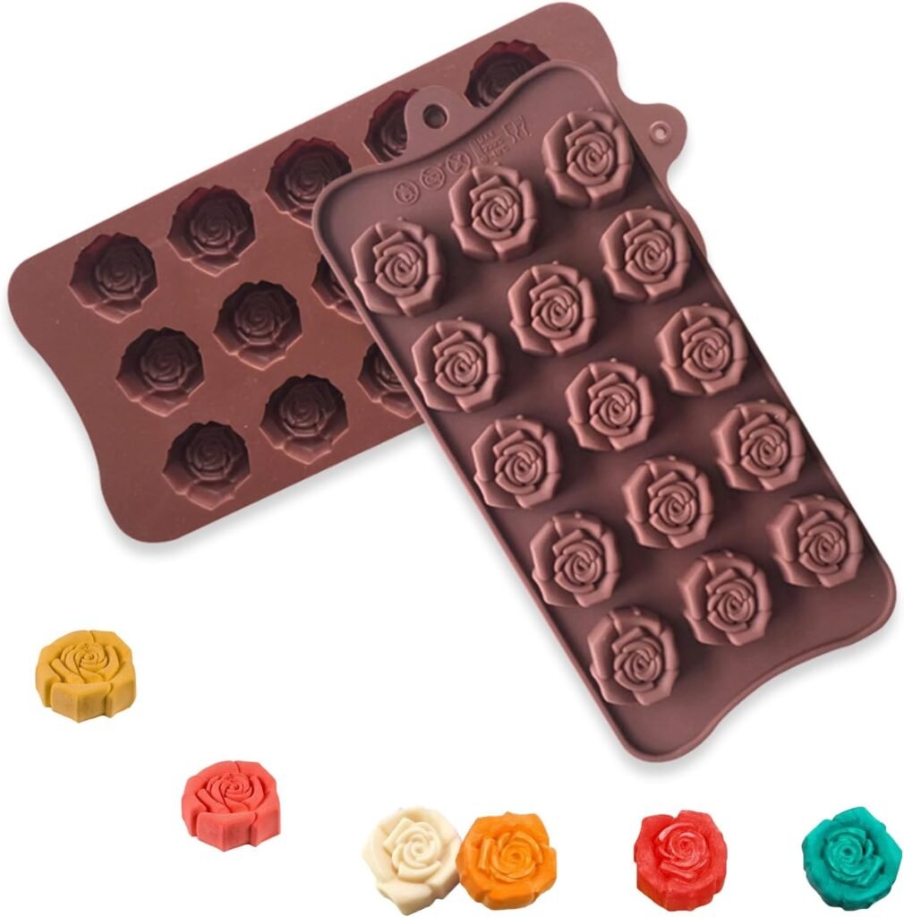 Molde Marrón Chocolatero Rosas