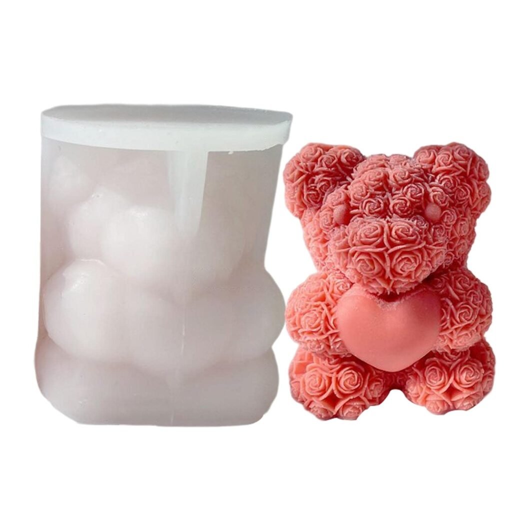 Oso Teddy Rosas 3D