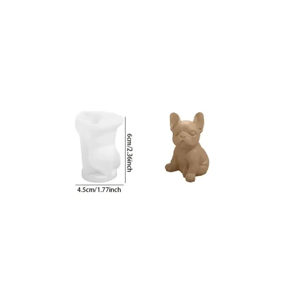Molde silicona Bulldog francés pequeño: imagen 1