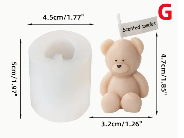 Oso Teddy mediano CLáSICO 3D: imagen 1