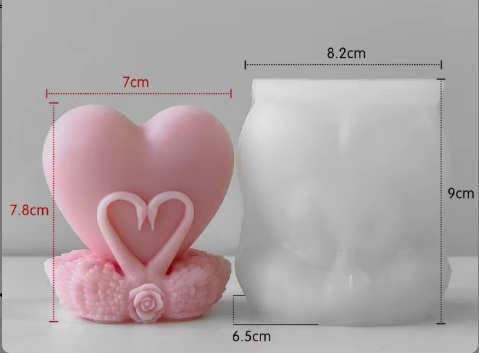 Molde amor de cisne 3D
