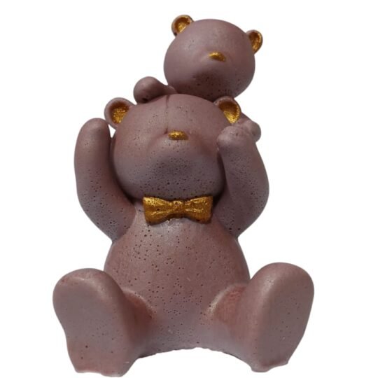 Molde Osito con oso, familia 3D