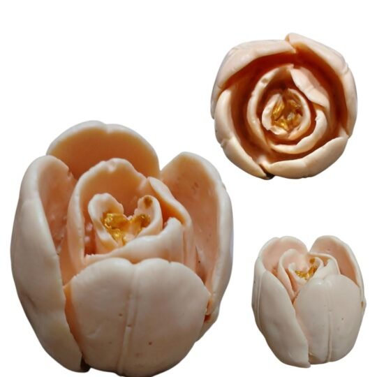 Molde tulipán abriéndose 3D