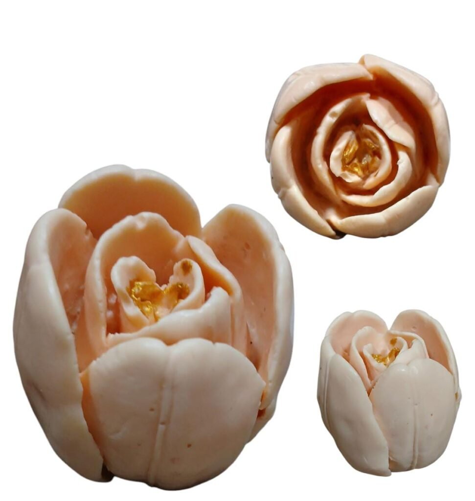 Molde tulipán abriéndose 3D