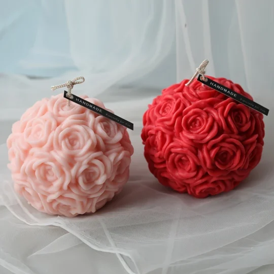 Molde bola de rosas pequeño 3D