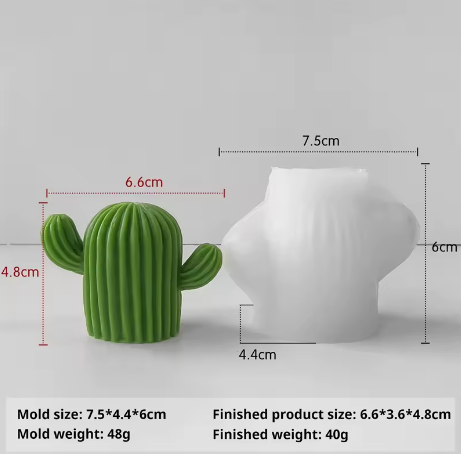 Molde  cactus san pedro gordito 3D