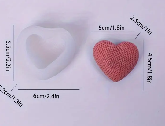 Corazón malla pequeño 3D