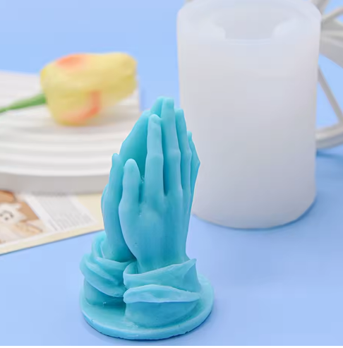 Molde manos rezando 3D