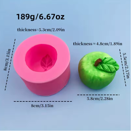 Molde manzana 3D