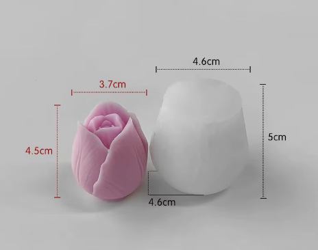 Molde tulipán cerrado 3D