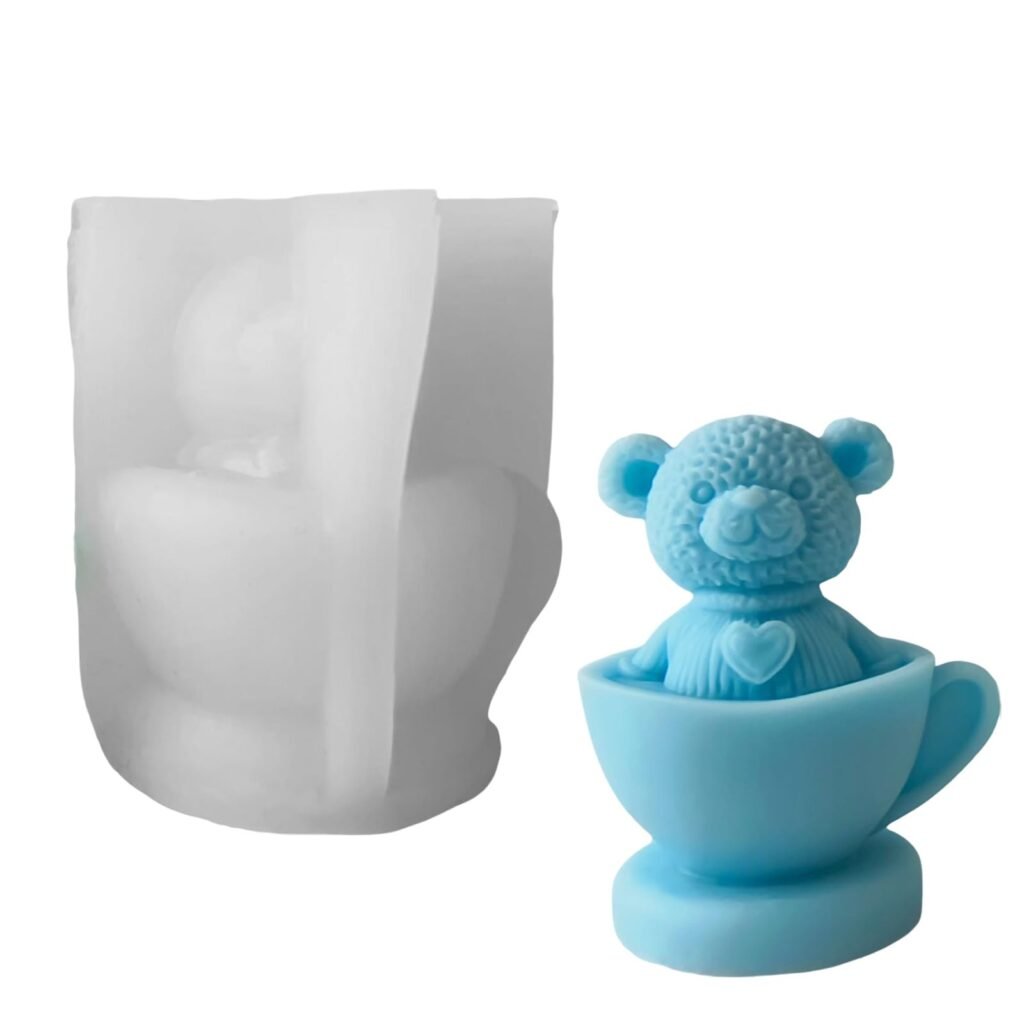 Osita con ropita en taza 3D /J-1252