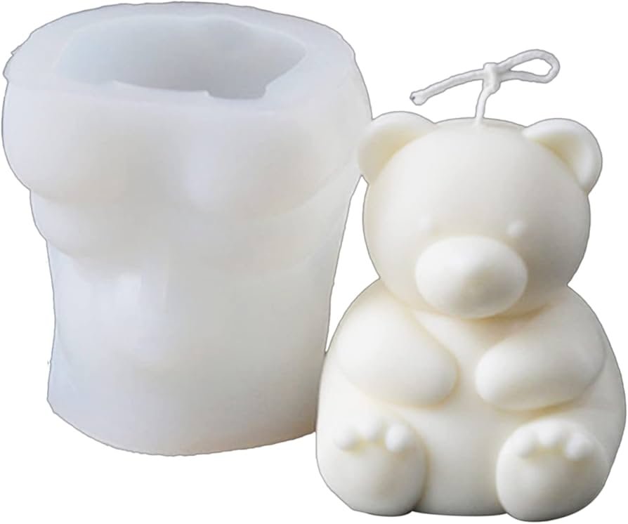 Oso tierno 3D  tocándose  la pancita ALTO: imagen 1