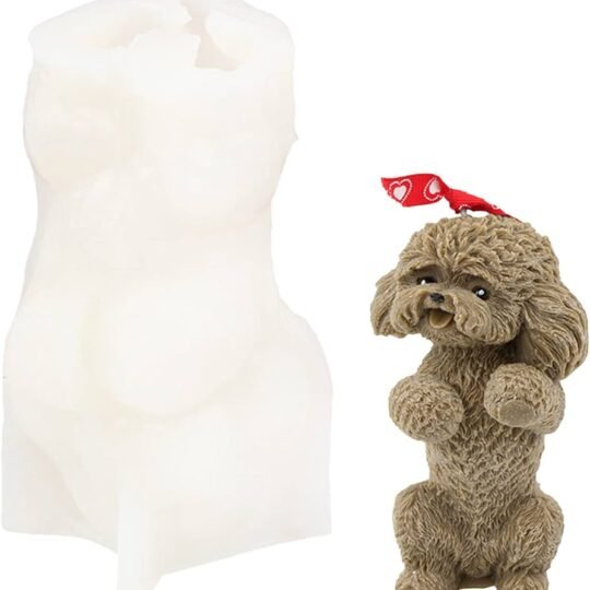 Molde Poodle grande  “parado”  3D