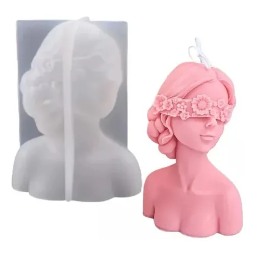 Molde mujer Ojos tapados de FLORES 3D