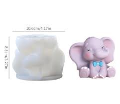 Elefante tierno con corbatín 2D