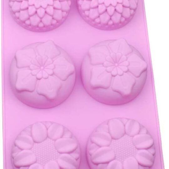 Molde Plancha flores grandes x6