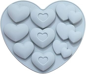 Molde Plancha corazoncitos diferentes