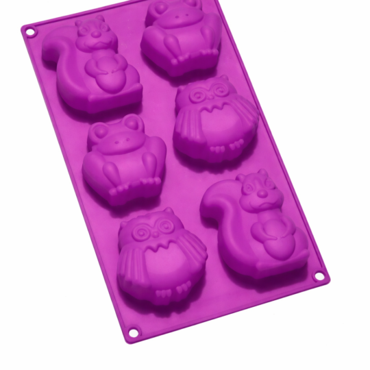 Molde Plancha Ardilla, buho y sapito