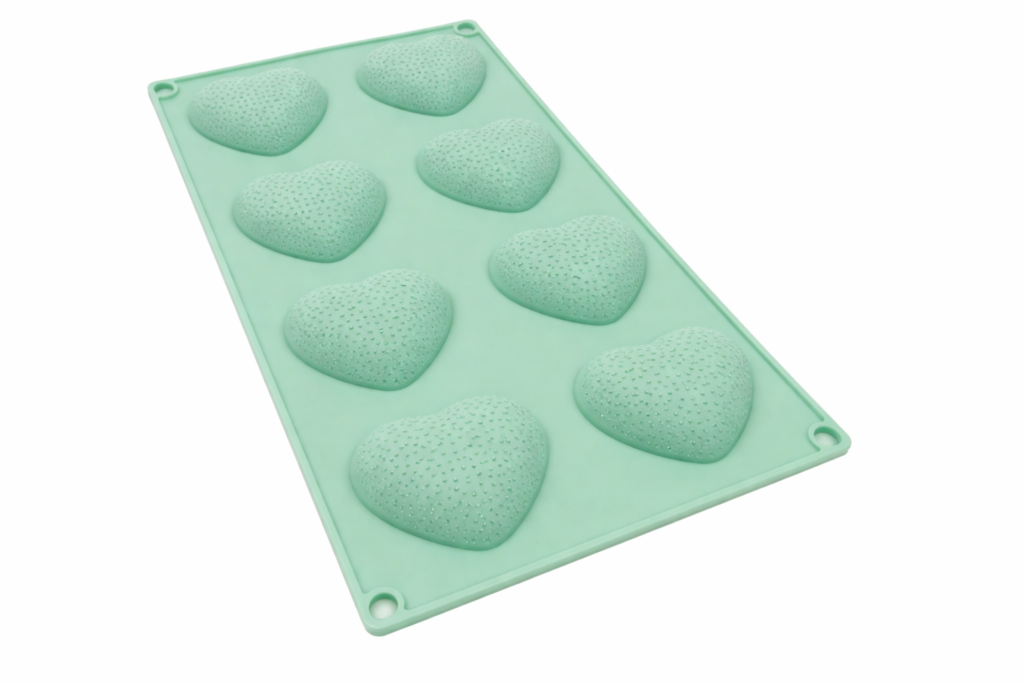 Molde Plancha Corazon x8