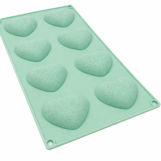 Molde Plancha Corazon x8
