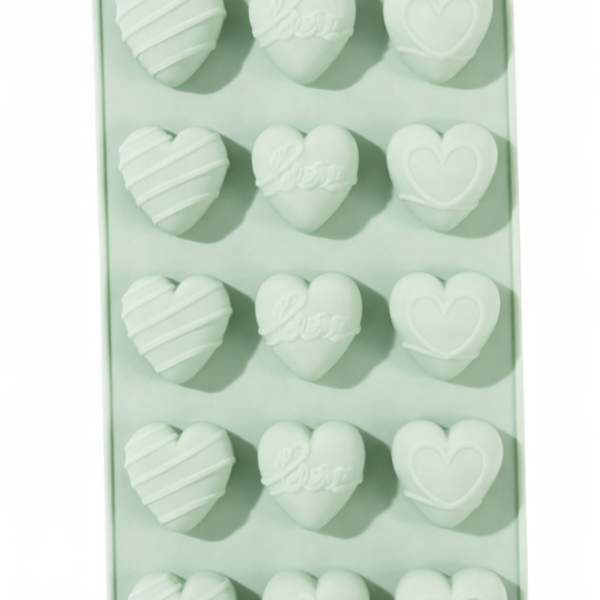 Molde Plancha 3 corazones