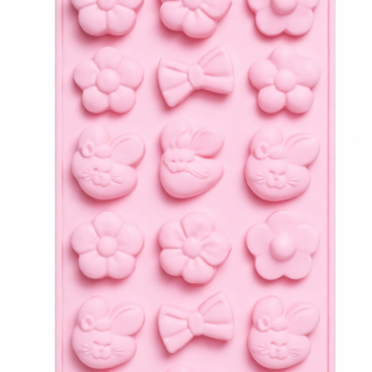 Molde Plancha Flor y lacito