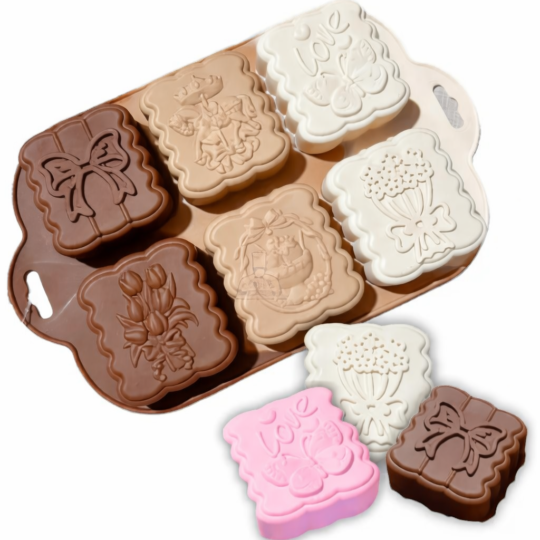 Molde Plancha Rectangulares con relieve