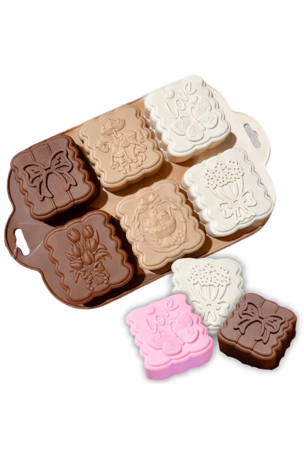 Molde Plancha Rectangulares con relieve: imagen 1