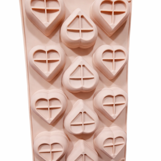 Molde Plancha Corazon x12