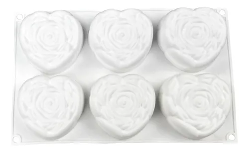 Molde Plancha corazón forma flor