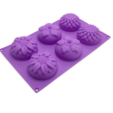 Molde Plancha flores relieve grande