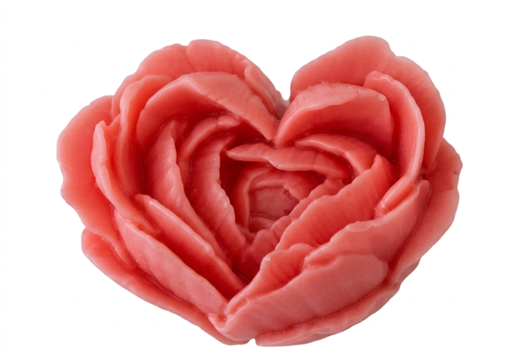 Molde corazón de pétalos S / J-5019