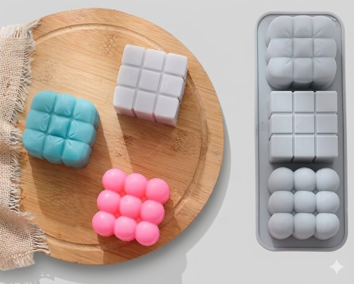 Molde Plancha 3 Bubble cubico: imagen 1