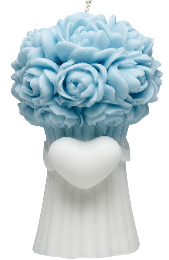 ROSA BOUQUET CORAZON 3D / J-0447