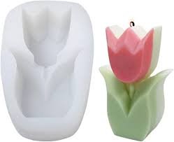 Molde tulipán con hojitas / H0043