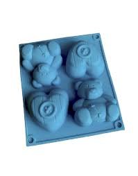 Molde Plancha osito y corazon