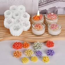 Molde silicona varias suculentas x9