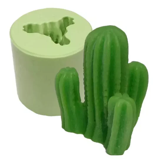 Molde silicona cactus 4 brazos