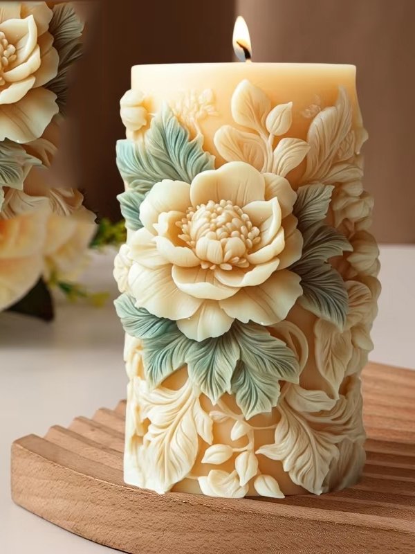 Molde Velón 3D Flor: imagen 1